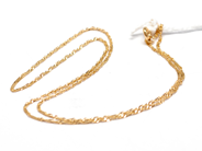 Pawnitems, Necklace, turned "curb" 18K 41,5cm 1,2g, in auction: Pawn – Tuesday 16 November 2010