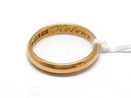 Pawnitems, Ring, engraved 18K 4,9g, in auction: Pawn – Tuesday 16 November 2010