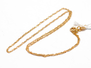 Pawnitems, Necklace, turned "curb" 18K 42cm 1,2g, in auction: Pawn – Tuesday 16 November 2010