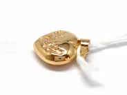 Pawnitems, Pendant, heart patterned 18K 0,8g, in auction: Pawn – Tuesday 16 November 2010