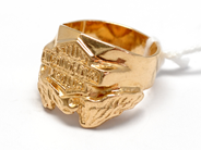 Pawnitems, Ring, engraved Motor Harley Davidson Cycles 14K Ø21. 16,2g, in auction: Pawn – Tuesday 16 November 2010