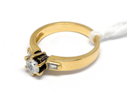 Pawnitems, Ring, with white stone 18K Ø18. 4,7g, in auction: Pawn – Tuesday 16 November 2010