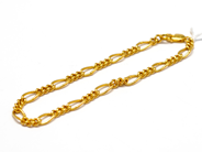Pawnitems, Bracelet, Figaro 21K 20cm 4,4g, in auction: Pawn – Tuesday 16 November 2010