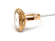 Pawnitems, Ring, with white stone damaged 18K 3,0g, in auction: Pawn – Tuesday 16 November 2010