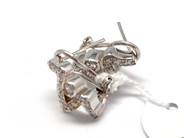 Pawnitems, Earrings, one pair in white gold with white stones 18K 8,2g, in auction: Pawn – Tuesday 16 November 2010