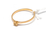 Pawnitems, Ring, with diamond 1 x approx 0,01ct 18K Ø18. 1,4g, in auction: Pawn – Tuesday 16 November 2010