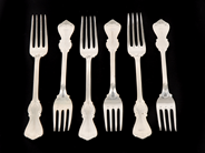Pawnitems, Forks, silver 6 st model Olga 17,5 cm, in auction: Pawn – Tuesday 30 November 2010