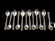 Pawnitems - Small coffee-spoons, Silver 12st Norwegian Unknown model - View 2
