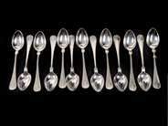 Pawnitems - Small coffee-spoons, Silver model Gammal French - View 2
