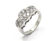 Jewellery, RING, 14K white gold, in auction: Classic – Saturday 26 March 2011
