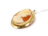 Pawnitems, Pendant, Pendant/brooch with cameo 14K 7,3g, in auction: Pawn – Tuesday 15 March 2011