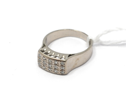 Pawnitems, Ring, with åttkantsslipade diamonds 15x approx 0,02ct 18K Ø16 1/2  5,7g, in auction: Pawn – Tuesday 15 March 2011