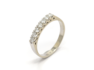 Jewellery, ETERNITY RING, 18K white gold, in auction: Classic – Saturday 24 September 2011