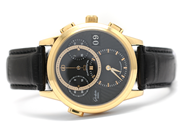 Pawnitems - Men´s wristwatch, Glashytte Panomatic Chrono 18K with krokodilband with 18K folding clasp - View 1