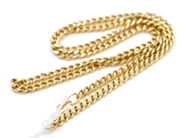 Pawnitems, Necklace, "curb" 18 50,5 cm 9,5 g, in auction: Pawn – Tuesday 22 November 2011