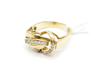 Pawnitems, Ring, with stones 18K SIZE 16 1/2 4,3 g, in auction: Pawn – Tuesday 22 November 2011