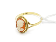 Pawnitems, Ring, with Cameo 18K not round 1,8 g, in auction: Pawn – Tuesday 22 November 2011