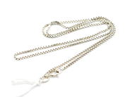 Pawnitems, Necklace, Box-chain 46,5 cm in silver 925 3,9 g, in auction: Pawn – Tuesday 22 November 2011