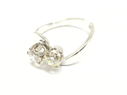 Pawnitems, Tvillingring, 18K white gold with diamonds 1xca0,55ct WP  1xca0,65 IJ, in auction: Pawn – Tuesday 22 November 2011