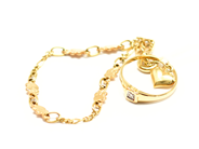 Pawnitems, Bracelet, 13,5cm Charm Ring Ø14 18K 3,4g, in auction: Pawn – Tuesday 22 November 2011