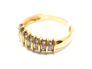 Pawnitems, Ring, 18K with diamonds 21xca0,005ct Ø18 2,9g, in auction: Pawn – Tuesday 22 November 2011