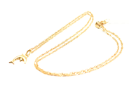 Pawnitems, Necklace, 42cm Charm 18K 1,5g, in auction: Pawn – Tuesday 22 November 2011