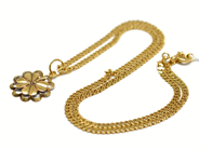 Pawnitems, Necklace, "mangled" "curb" 44,5cm  Pendant 18K 9,8g, in auction: Pawn – Tuesday 22 November 2011