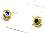 Pawnitems, Earrings, one pair 18K with stones damaged 9g, in auction: Pawn – Tuesday 22 November 2011