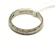 Pawnitems, Ring, 18K white gold with diamonds 15xca0,01ct Ø193/4 4g, in auction: Pawn – Tuesday 22 November 2011