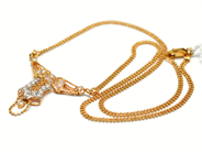 Pawnitems, Necklace, 21K with stones 45,5cm 9,8g, in auction: Pawn – Tuesday 22 November 2011