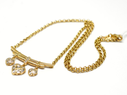 Pawnitems, Necklace, 18K with diamonds 19xca0,005ct 44cm 6,5g, in auction: Pawn – Tuesday 22 November 2011