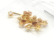 Pawnitems, Earrings, 5st 18K damaged 3,4g, in auction: Pawn – Tuesday 22 November 2011