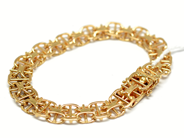 Pawnitems, Bracelet, 18K "x-link" with bar 19cm 25g, in auction: Pawn – Tuesday 22 November 2011