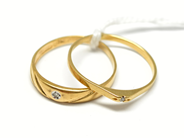 Pawnitems, Rings, 2st 18K Ø153/4 161/2 2,1g, in auction: Pawn – Tuesday 22 November 2011