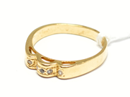 Pawnitems, Ring, 14K with stones skew 3g, in auction: Pawn – Tuesday 22 November 2011