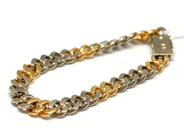 Pawnitems, Bracelet, 18K "curb" vg/rg 18,5cm 50,9g, in auction: Pawn – Tuesday 22 November 2011