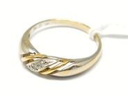 Pawnitems, Ring, 18K with diamonds 3xca0,01-0,02ct Ø171/2 2,5g, in auction: Pawn – Tuesday 22 November 2011