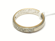 Pawnitems, Ring, 18K with diamonds 6xca0,005ct engraved Ø16 3g, in auction: Pawn – Tuesday 22 November 2011