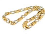Pawnitems, Necklace, Figaro double-dyed 18K 53cm 201,6g, in auction: Pawn – Tuesday 22 November 2011