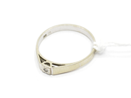 Pawnitems, Ring, white gold with diamond 1xca0,01ct Ø17½ 18K 1,9g, in auction: Pawn – Tuesday 22 November 2011