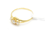 Pawnitems, Ring, with white stones dented 21K 1,5g, in auction: Pawn – Tuesday 22 November 2011