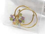 Pawnitems, Earrings,  1par with stones 18K 3,4g, in auction: Pawn – Tuesday 22 November 2011