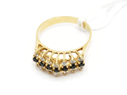 Pawnitems, Ring, with stones Ø17 18K  3,9, in auction: Pawn – Tuesday 22 November 2011