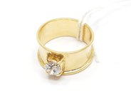 Pawnitems, Ring, with stone Ø17 18K 3,5g, in auction: Pawn – Tuesday 22 November 2011