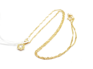 Pawnitems, Necklace, Singapore 42cm Pendant with stone 18K 2,1g, in auction: Pawn – Tuesday 22 November 2011