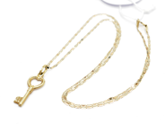 Pawnitems, Necklace, multi-coloured 45cm Pendant 14K 1,9g, in auction: Pawn – Tuesday 22 November 2011
