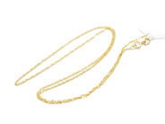 Pawnitems, Necklace, Singapore 42cm 18K 0,8g, in auction: Pawn – Tuesday 22 November 2011