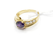 Pawnitems, Ring, with stones dented 12K 2,5g, in auction: Pawn – Tuesday 22 November 2011