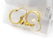 Pawnitems, Earrings, with stones 14K 1,7g, in auction: Pawn – Tuesday 22 November 2011