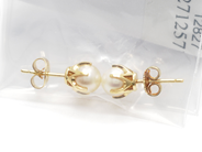 Pawnitems - Earrings With Pearls, 1par with pearl 18K 2,1g - View 1